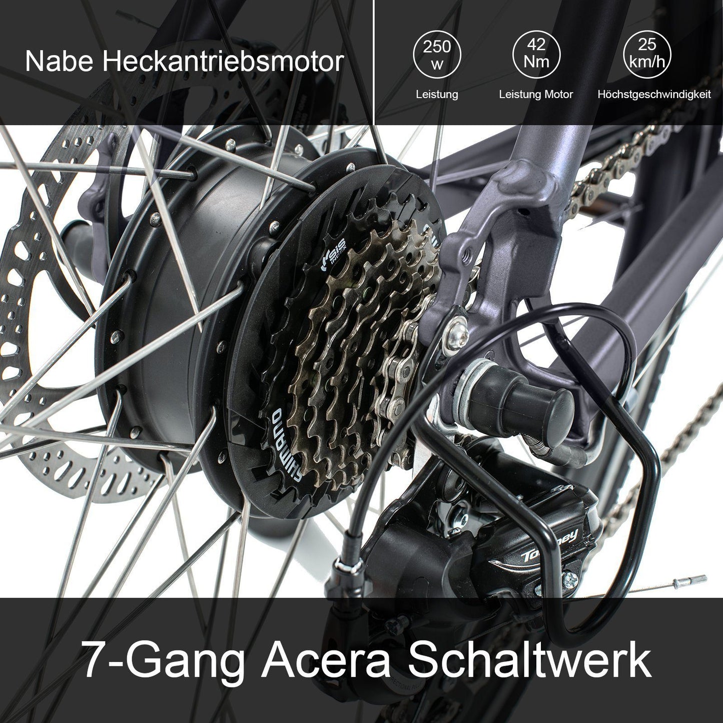 JOBOBIKE E-Bike »VIVA 2.0 28 Zoll City-Pedelec E-bike, Trekking Elektrofahrrad«, 7 Gang, Kettenschaltung, Heckmotor 250,00 W, (Set, mit Akku-Ladegerät), Ebike für Damen und Herren mit innerhalb der StVZO