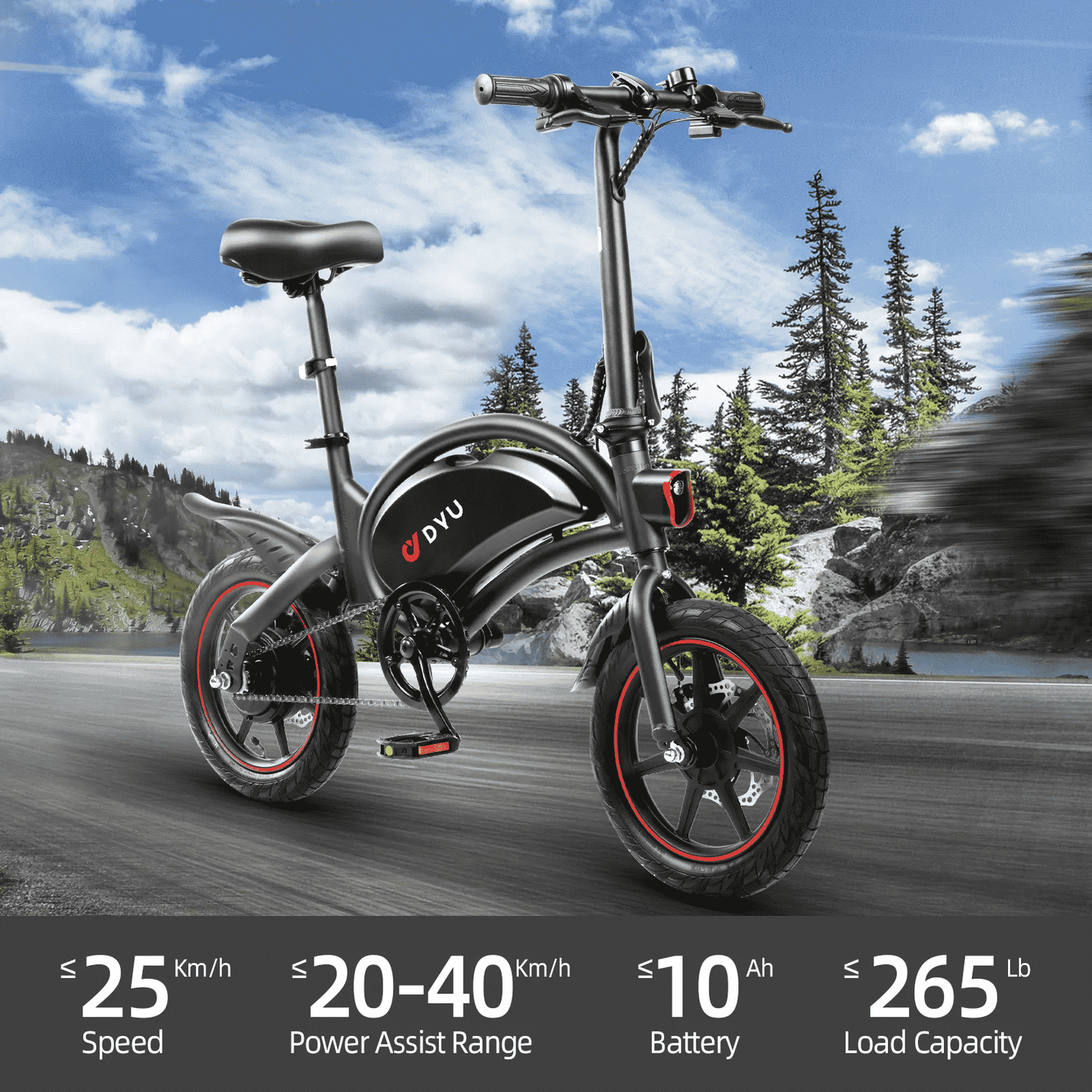 DYU-E Bike-Klapprad-LoadCapacity