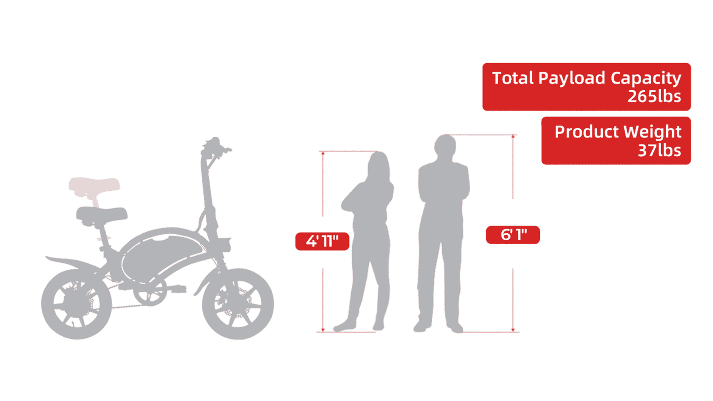 DYU-E Bike-Klapprad-Menschen-Grosse