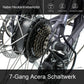 JOBOBIKE E-Bike »VIVA 2.0 28 Zoll City-Pedelec E-bike, Trekking Elektrofahrrad«, 7 Gang, Kettenschaltung, Heckmotor 250,00 W, (Set, mit Akku-Ladegerät), Ebike für Damen und Herren mit innerhalb der StVZO